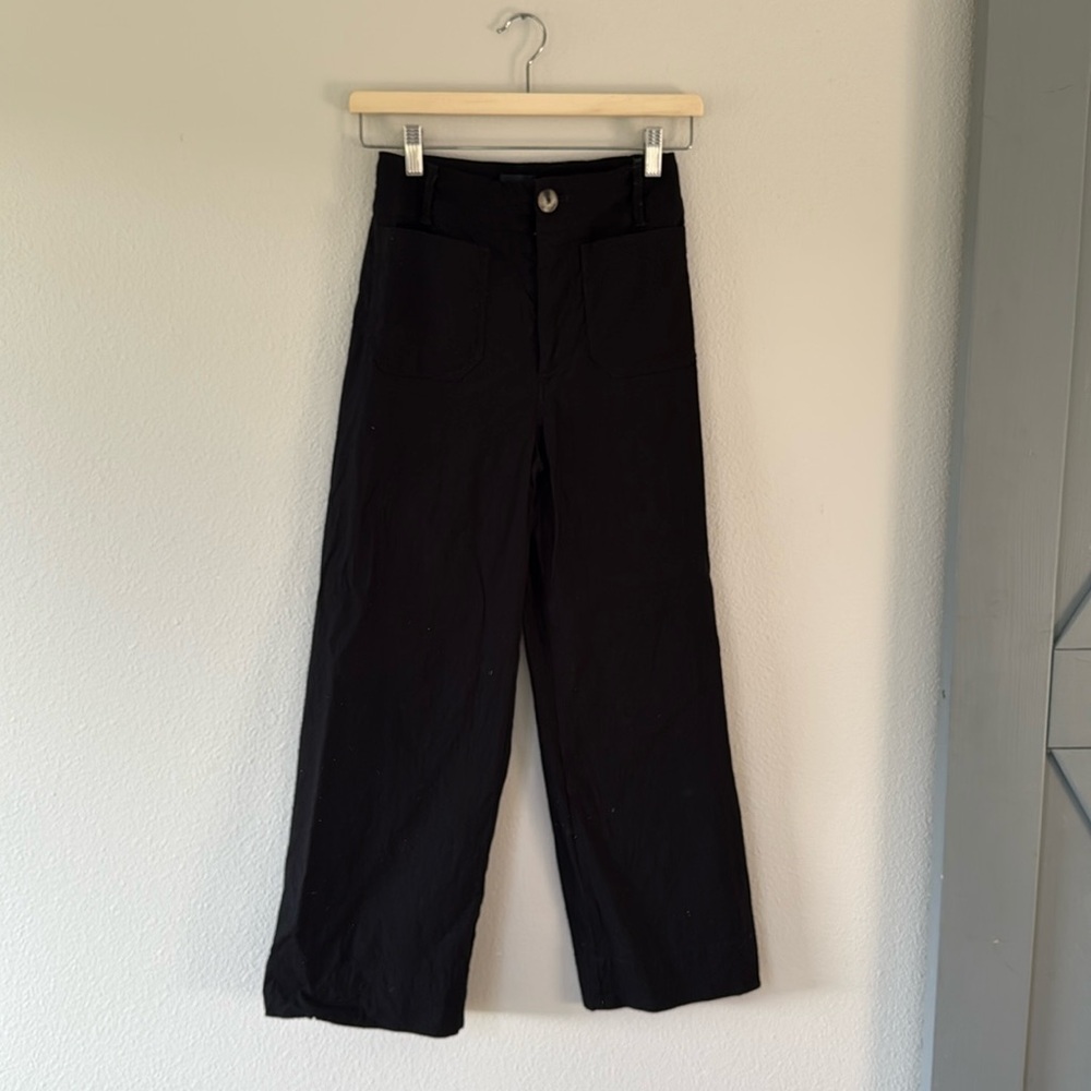 Maeve Colette High-Waisted Cropped Pants
